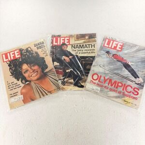 Life Magazine Collection Diana Ross Joe Namath Olympics Skiing Vintage Issues